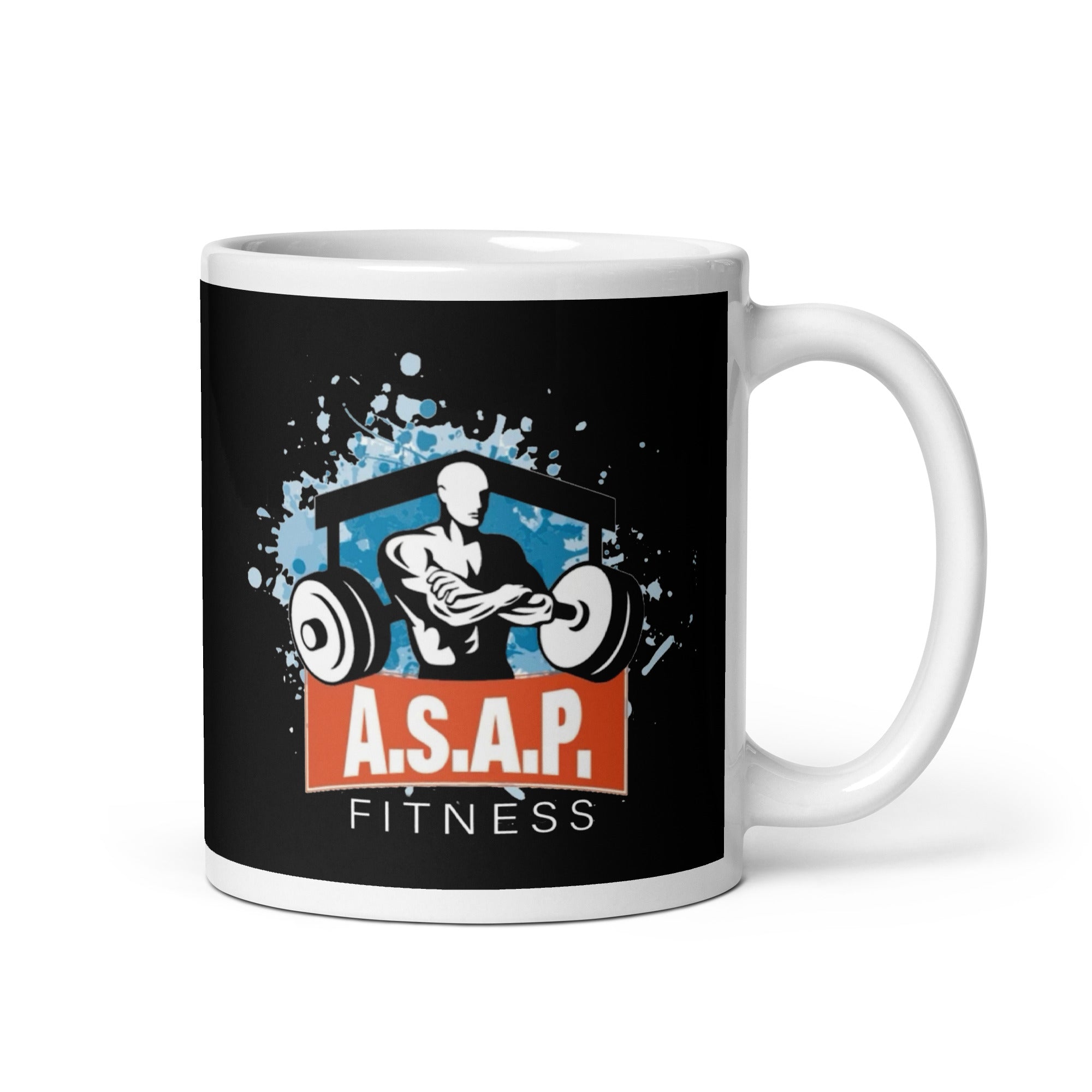 Taza blanca brillante ASAP