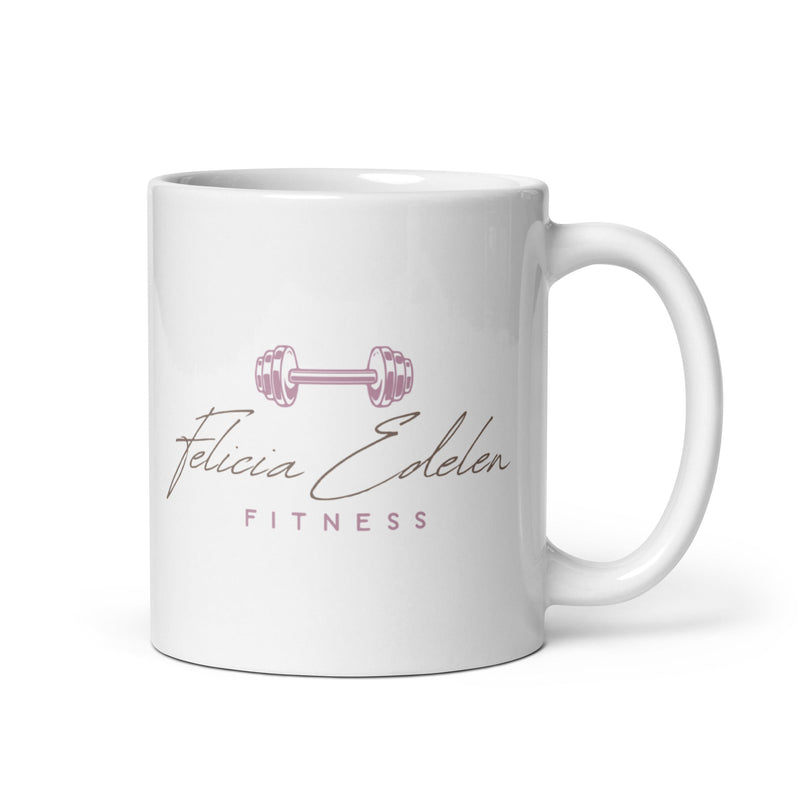 Taza blanca brillante FFF