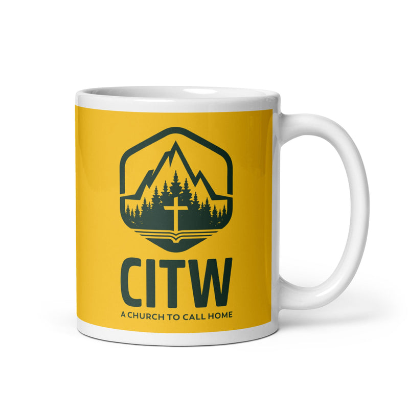 CIW White glossy mug