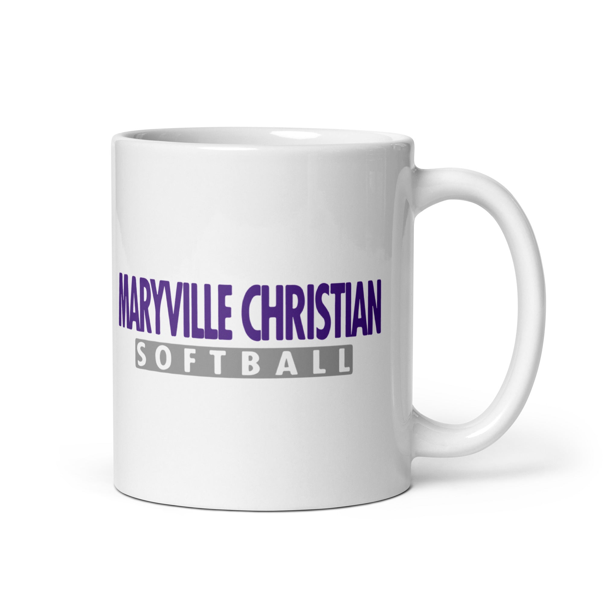 MSC White glossy mug (Softball)