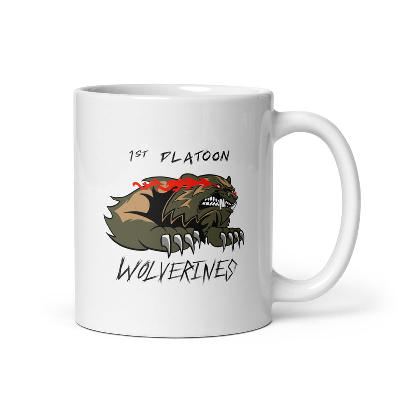 1st PLT White glossy mug