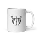 DND White glossy mug