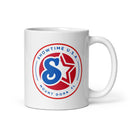 Taza blanca brillante Showtime USA