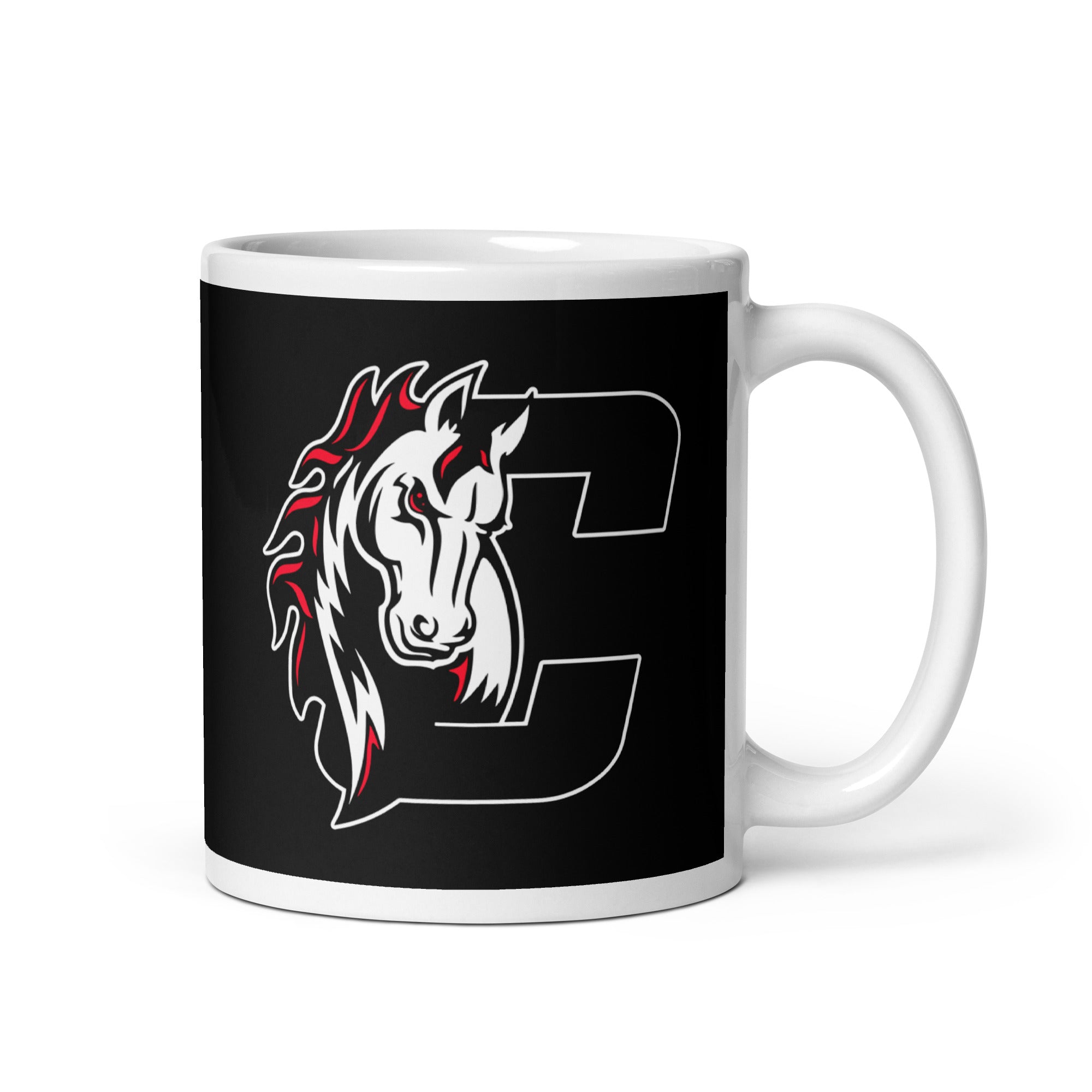 CS White glossy mug