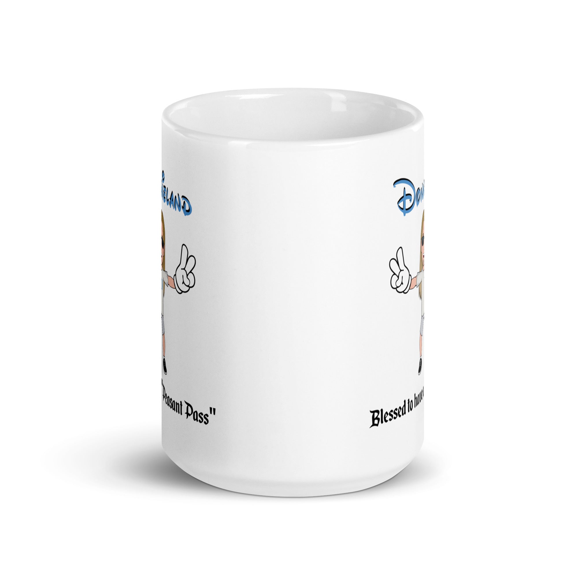 DONNIELAND White glossy mug v4