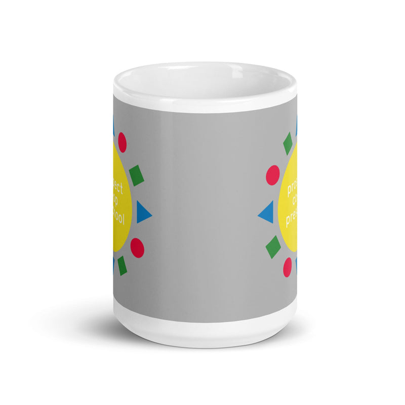 PCP White glossy mug