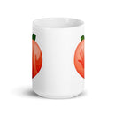 Taza blanca brillante Peach Curse