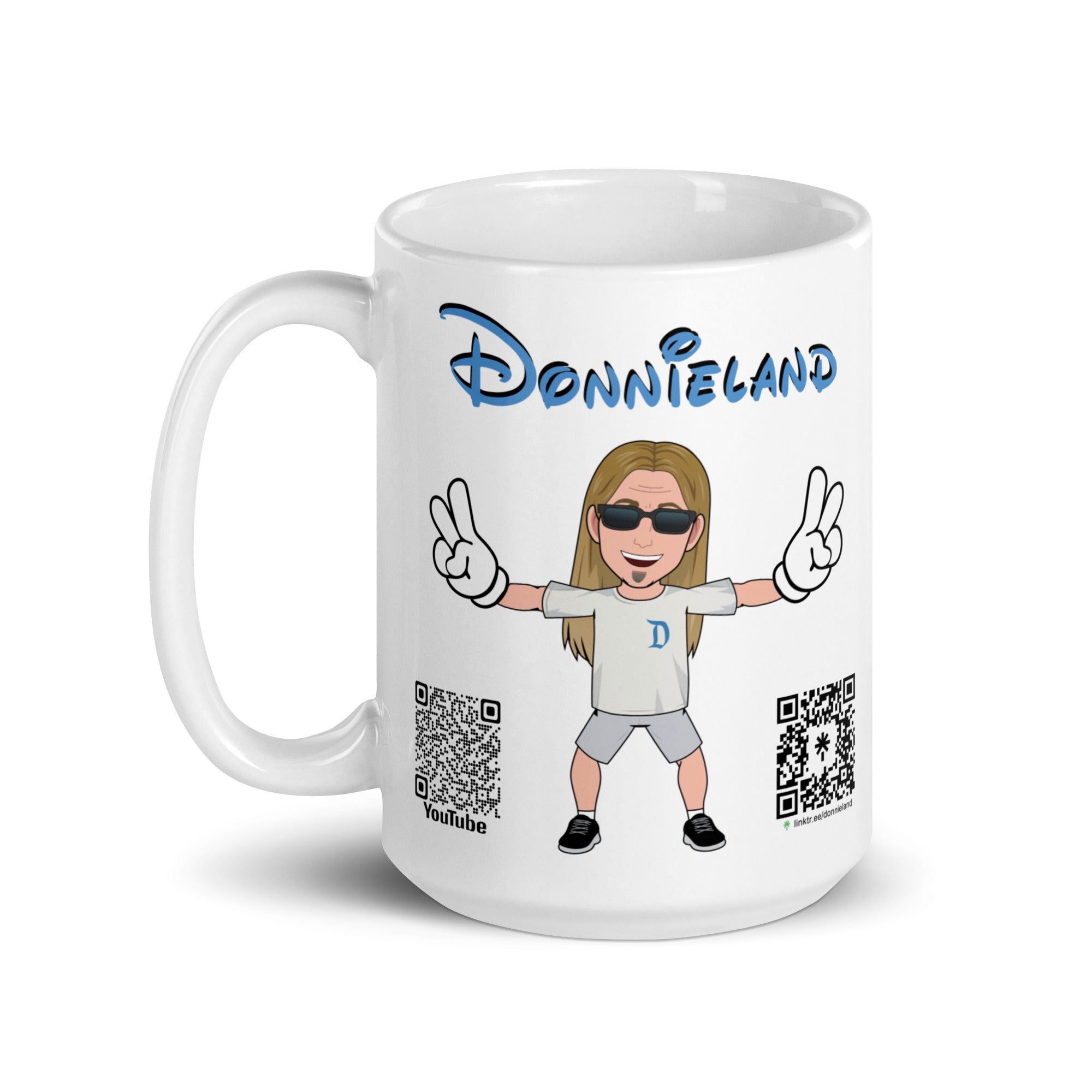 DONNIELAND White glossy mug