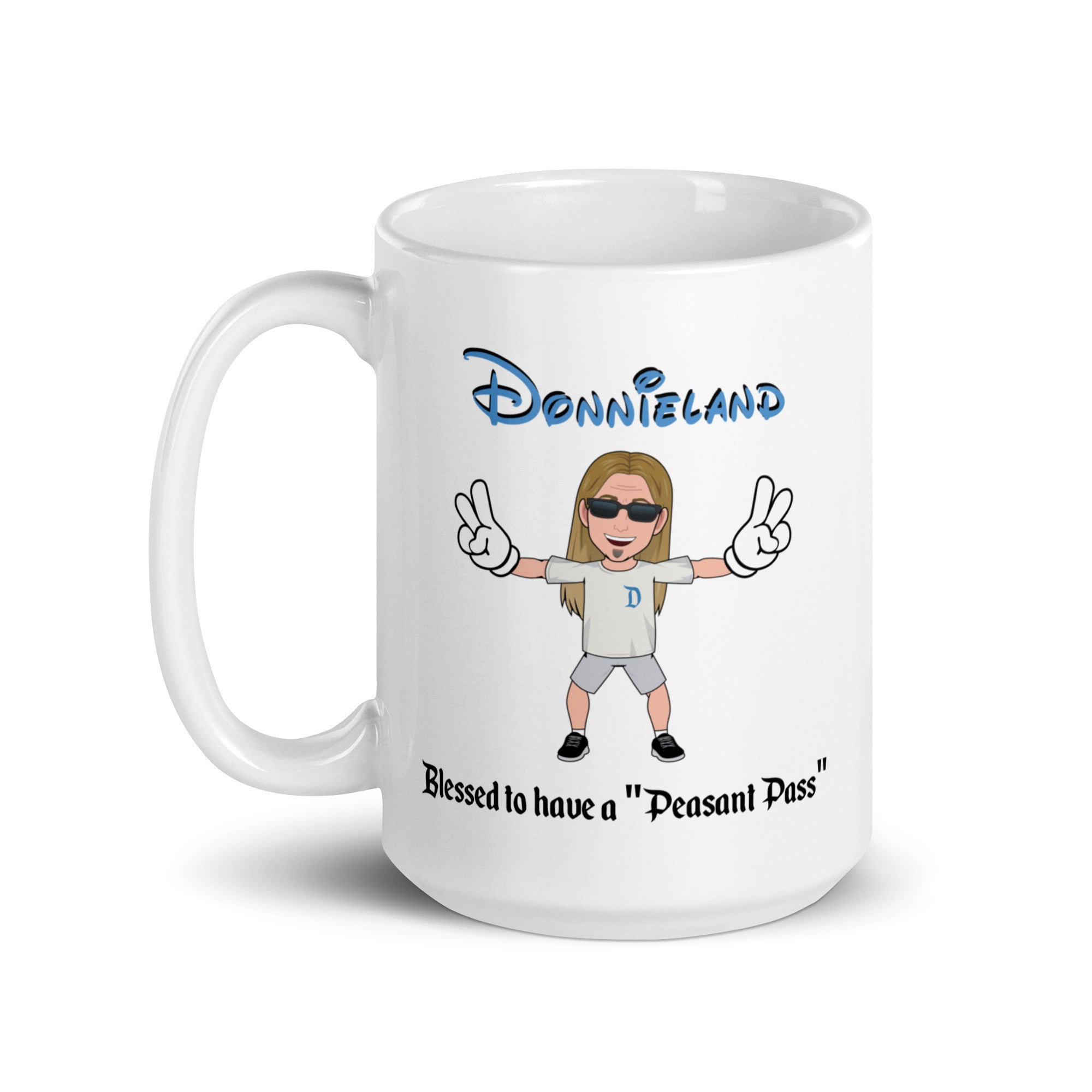 DONNIELAND White glossy mug v4