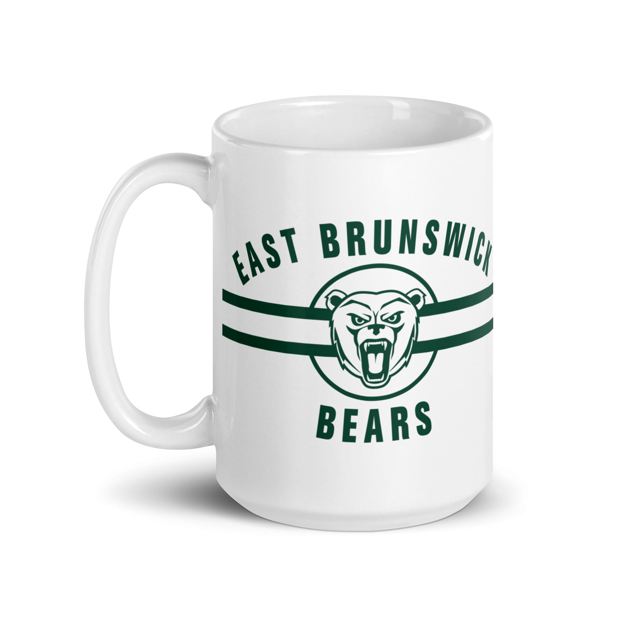 EBHS Bears White glossy mug