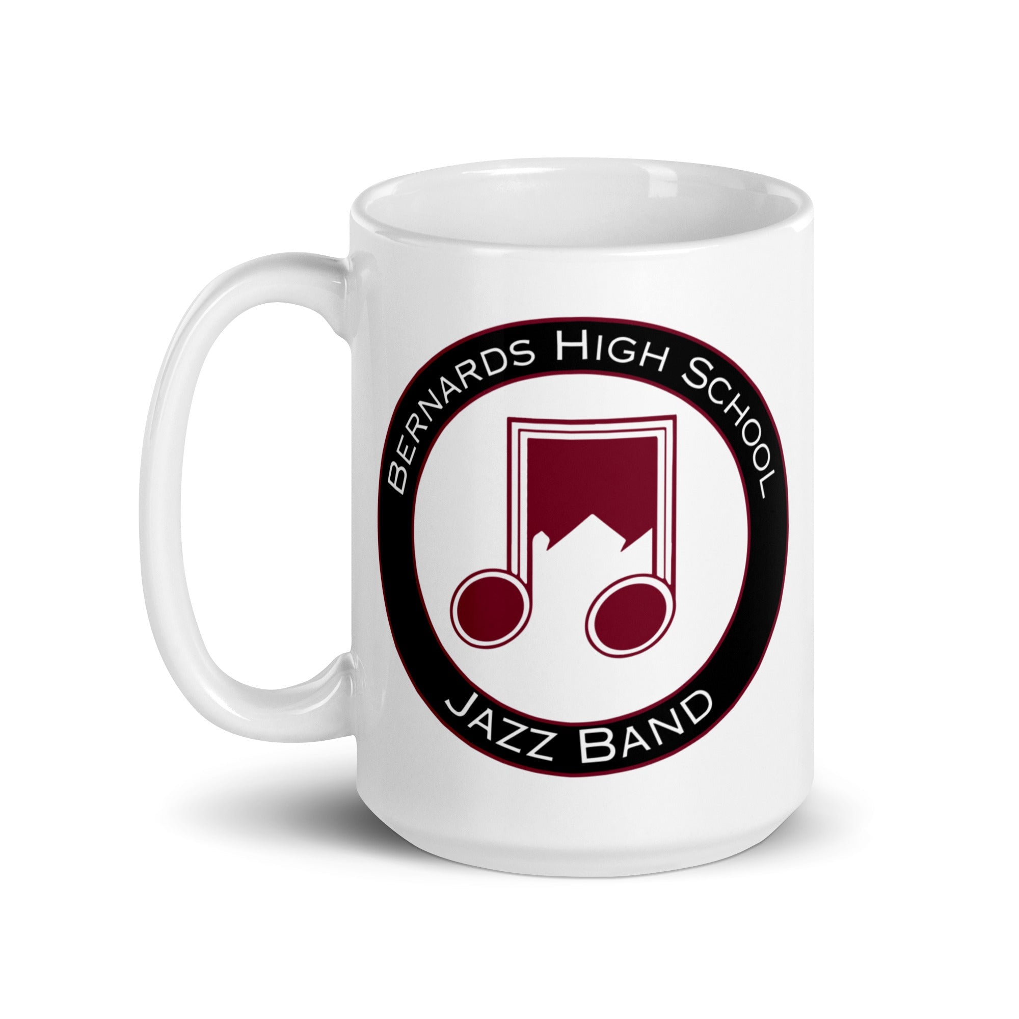 BHS Band Jazz White glossy mug