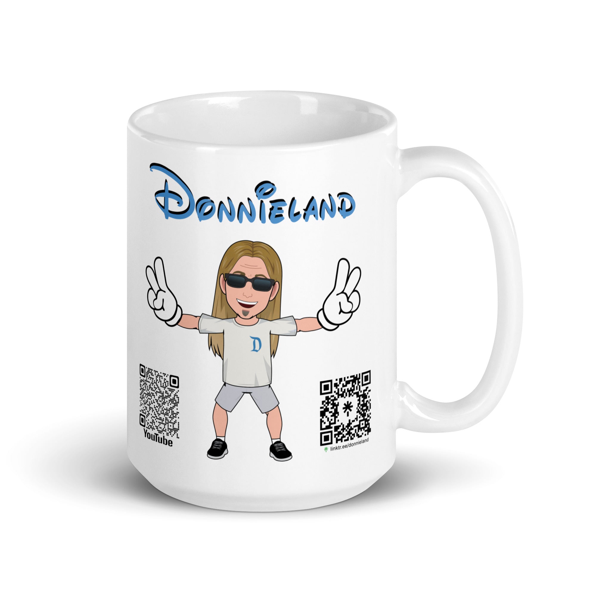 DONNIELAND White glossy mug