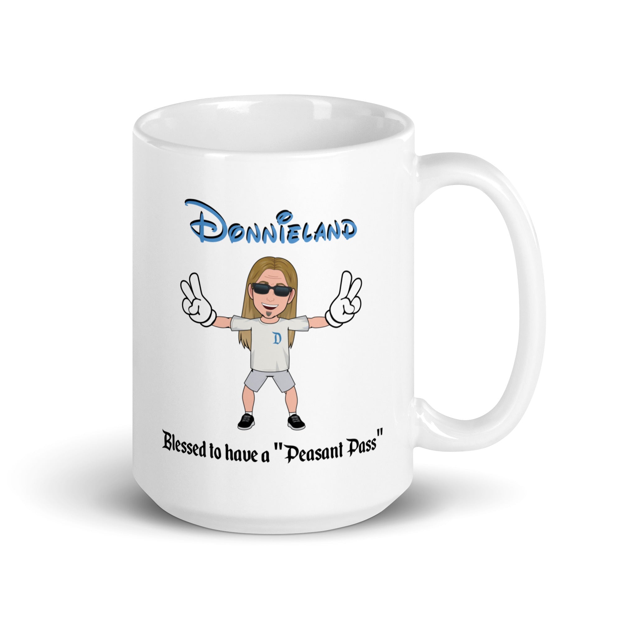 DONNIELAND White glossy mug v4