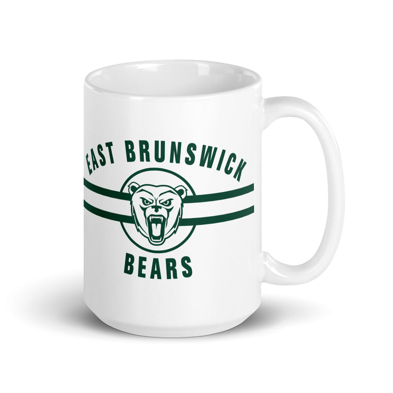 EBHS Bears White glossy mug