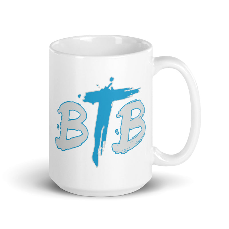 BTB White glossy mug