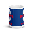 Taza blanca brillante Modesto Outlaws