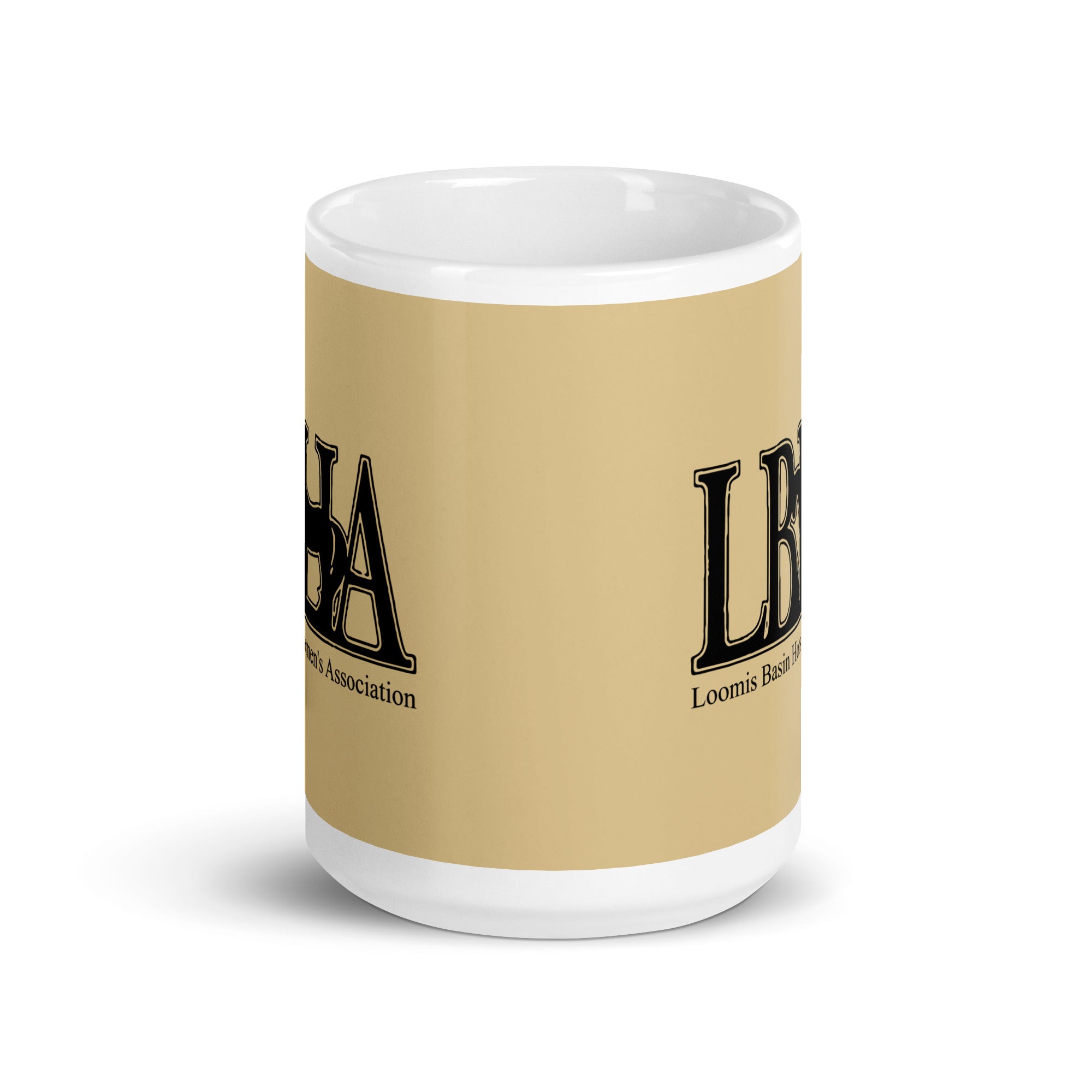 LBHA White glossy mug