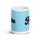 CIK White glossy mug