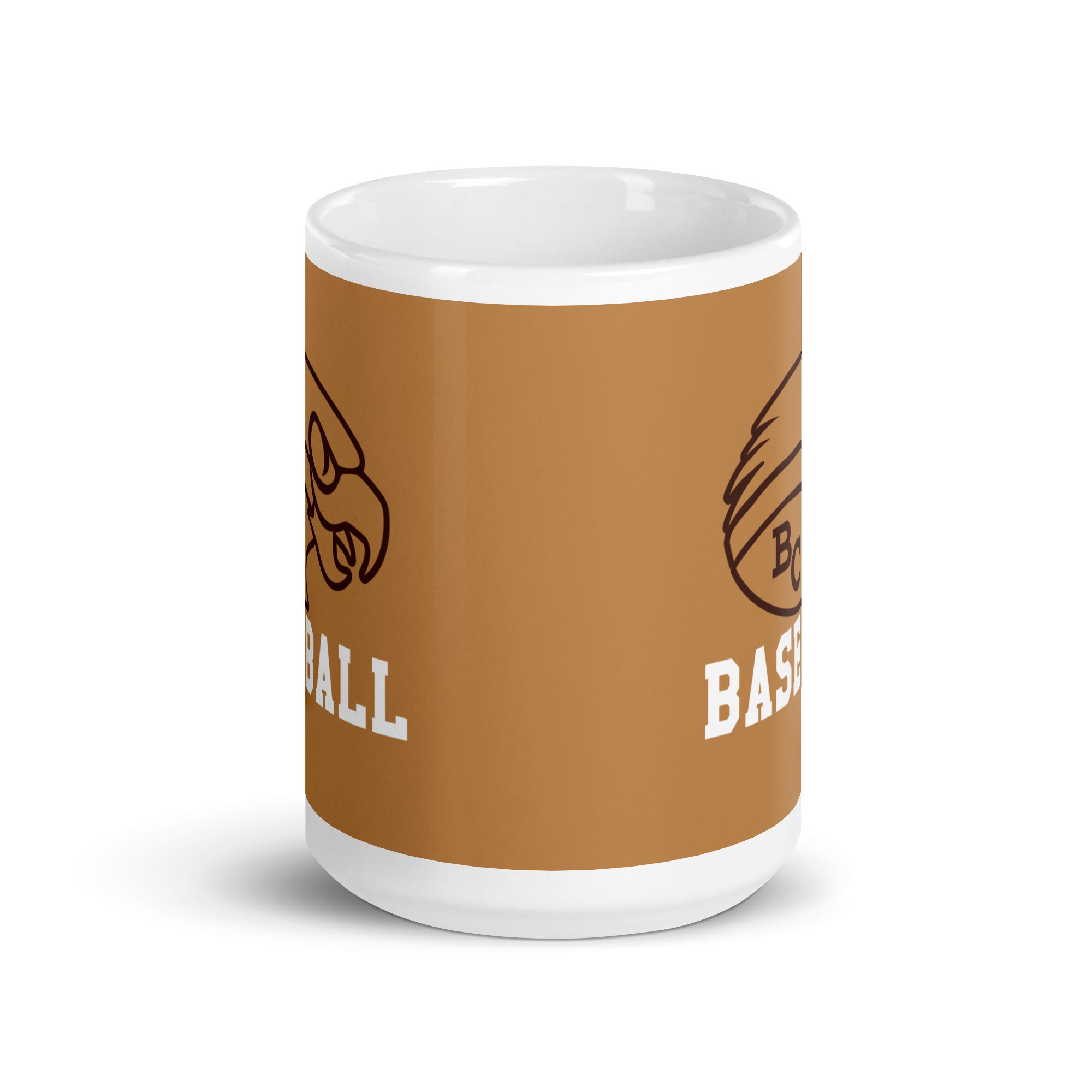 Taza blanca brillante Beca Baseball