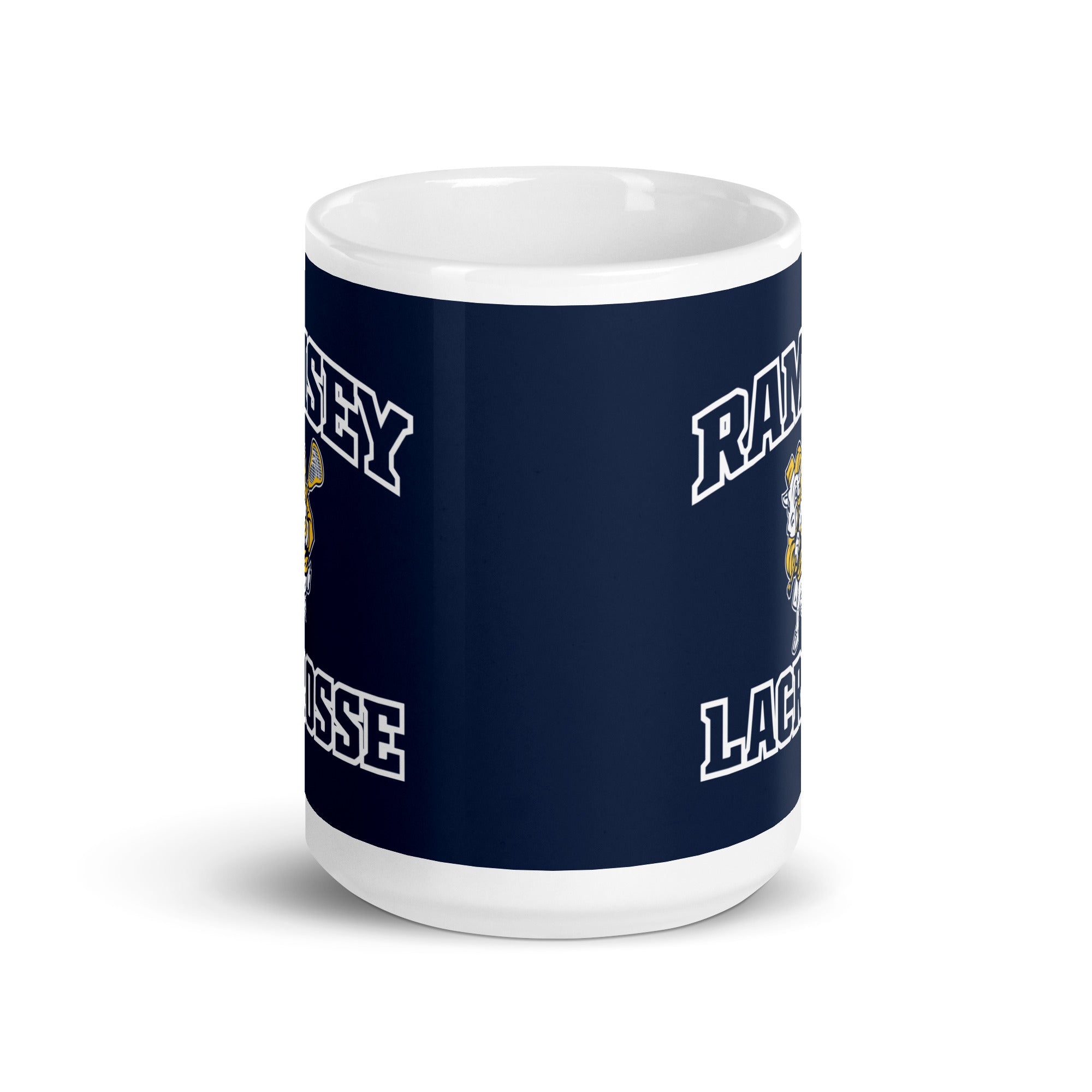 RJL White glossy mug