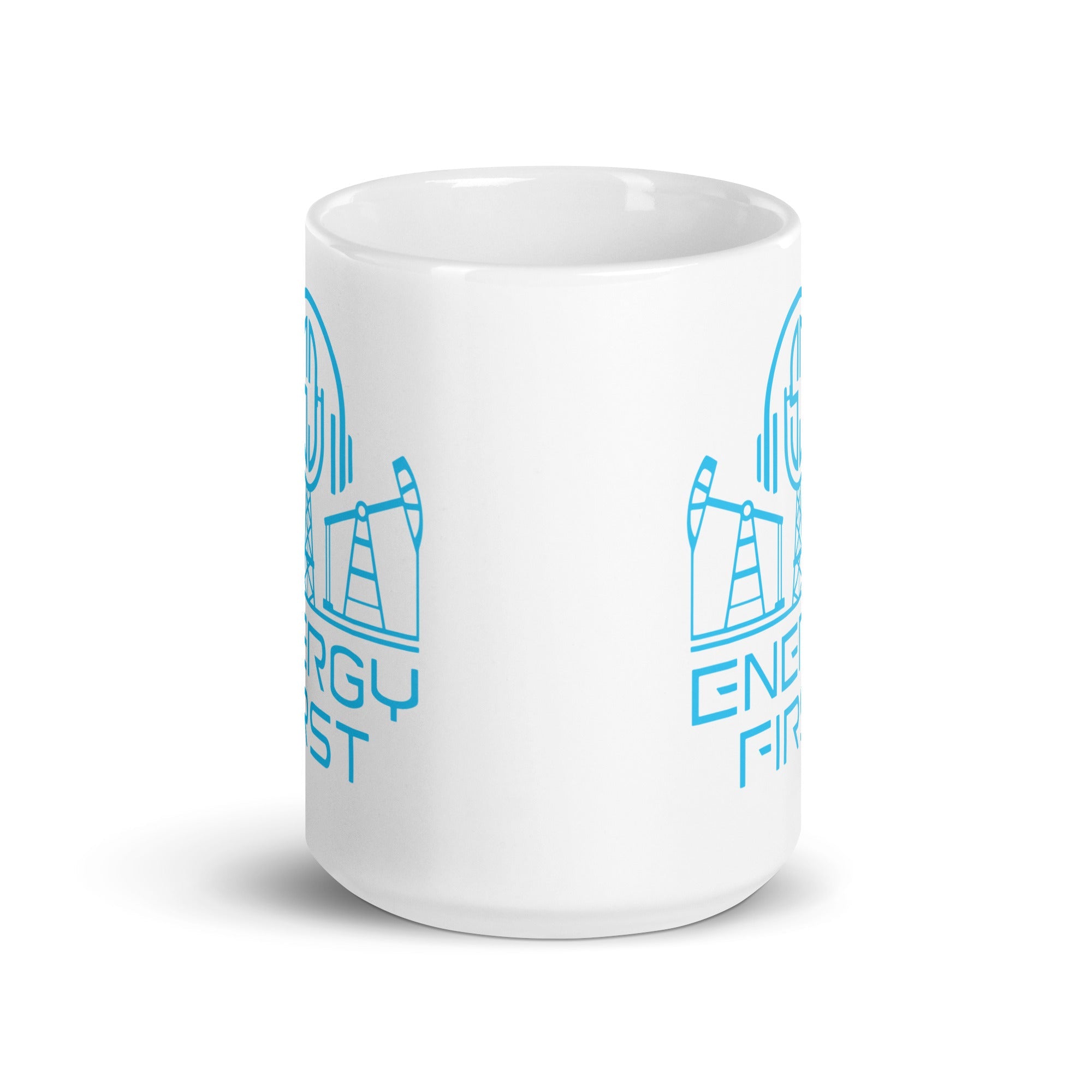 EF White glossy mug