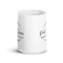 Taza Poetic White brillante