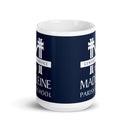 TMS White glossy mug