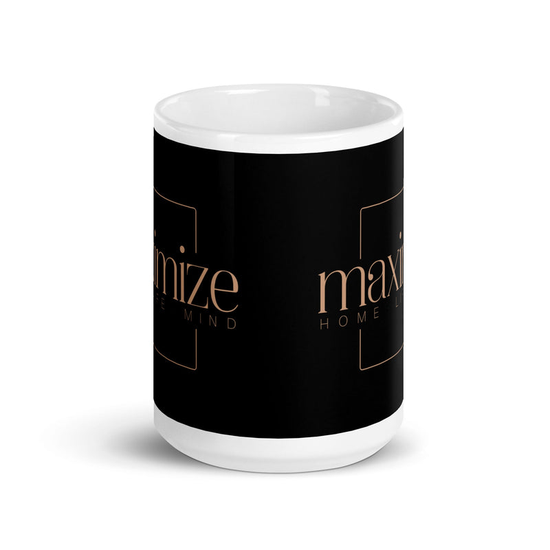 Maximize White glossy mug