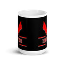 Taza blanca brillante de HHH Hawks