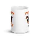 Taza blanca brillante LOGO