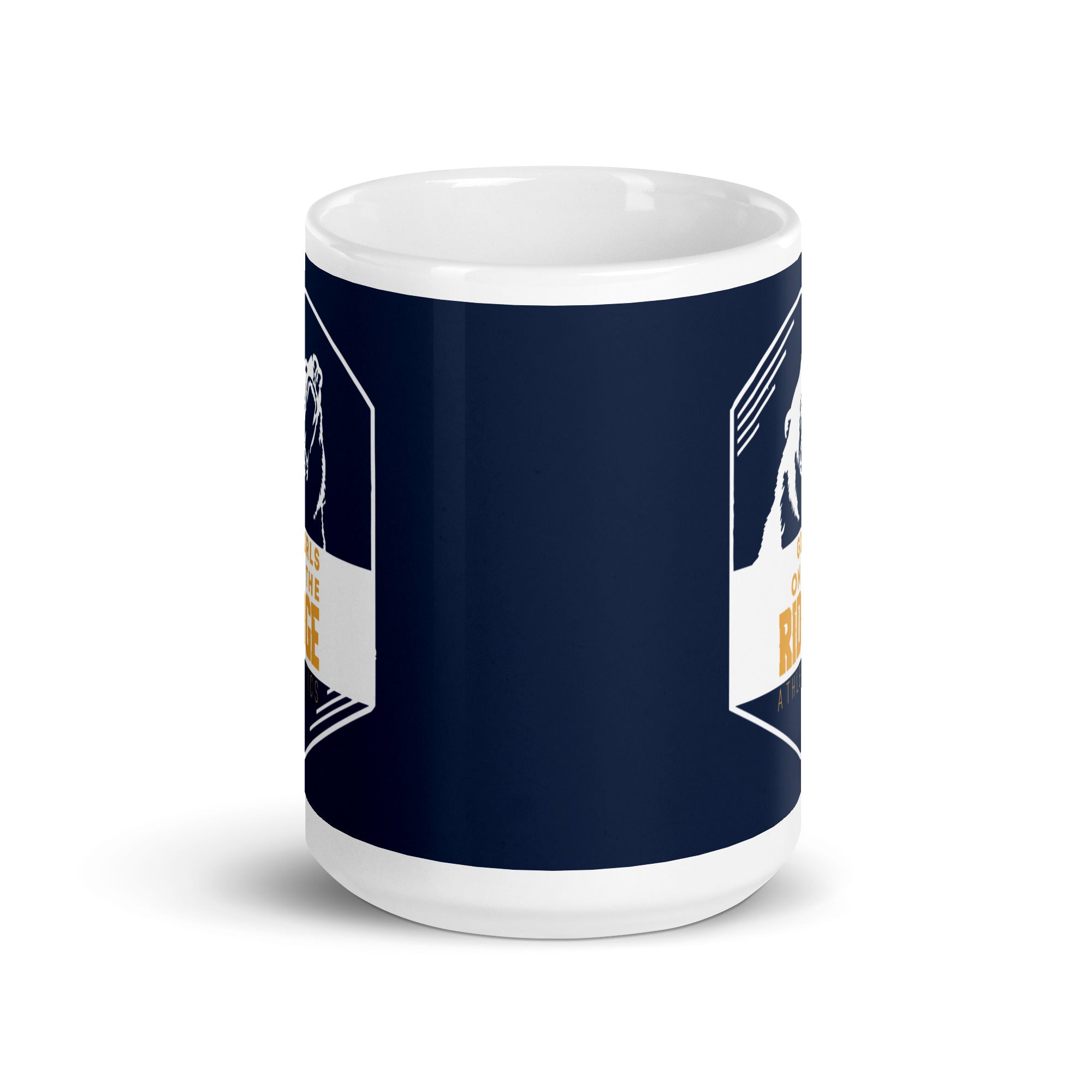 GRA White glossy mug