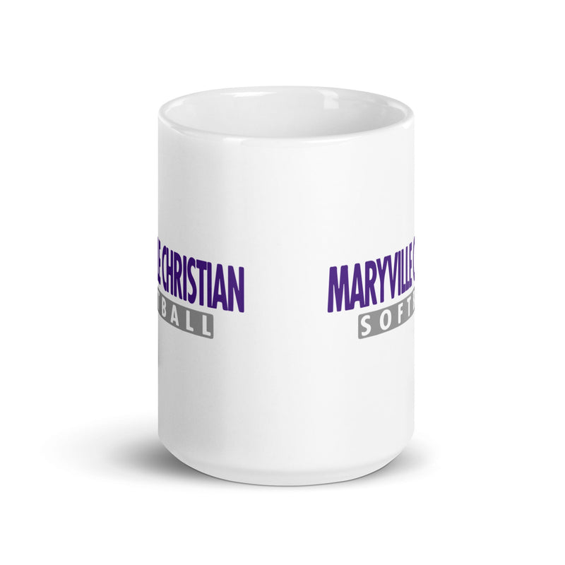 MSC White glossy mug (Softball)