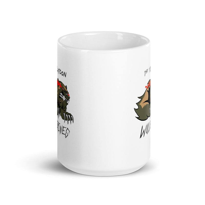 1st PLT White glossy mug