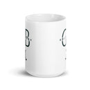 Taza blanca brillante GB