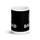 Taza blanca brillante BadBad