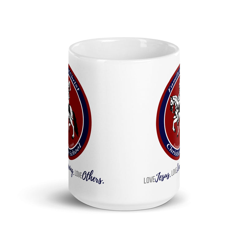 FC White glossy mug