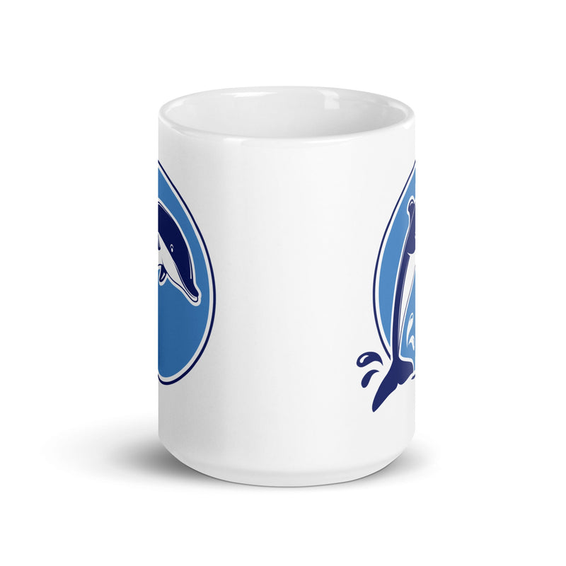 FE White glossy mug