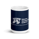 Taza blanca brillante VTC