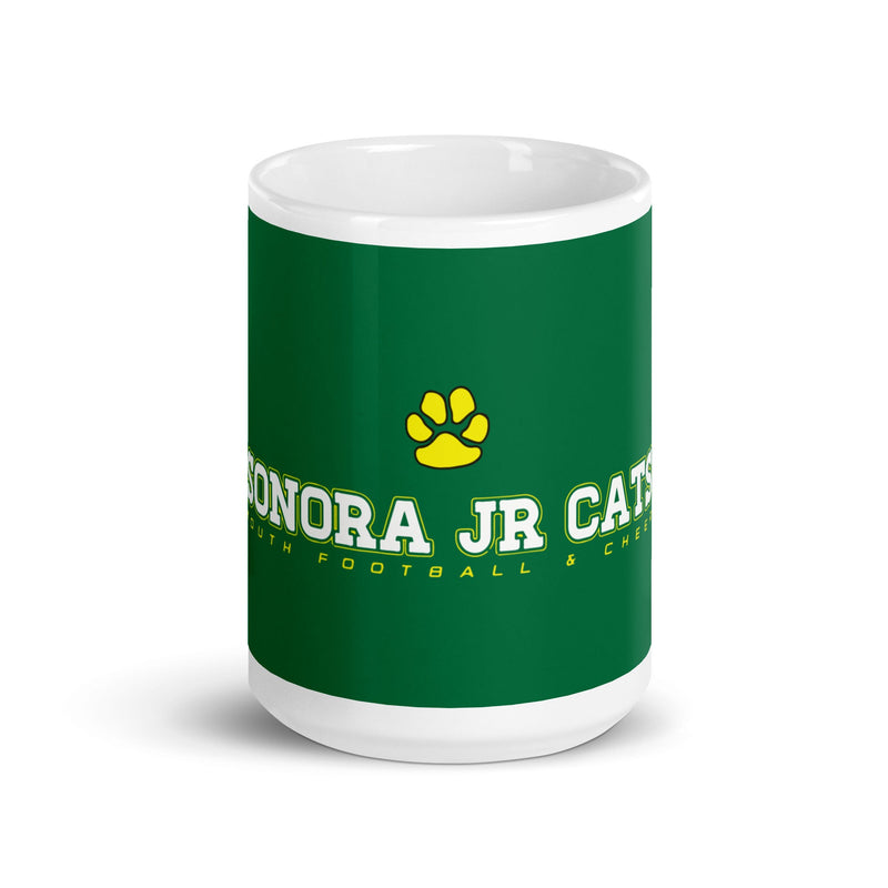 SJC White glossy mug