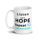 Way Truth Life Radio White glossy mug