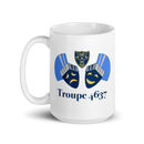 Taza blanca brillante Troupe 4637