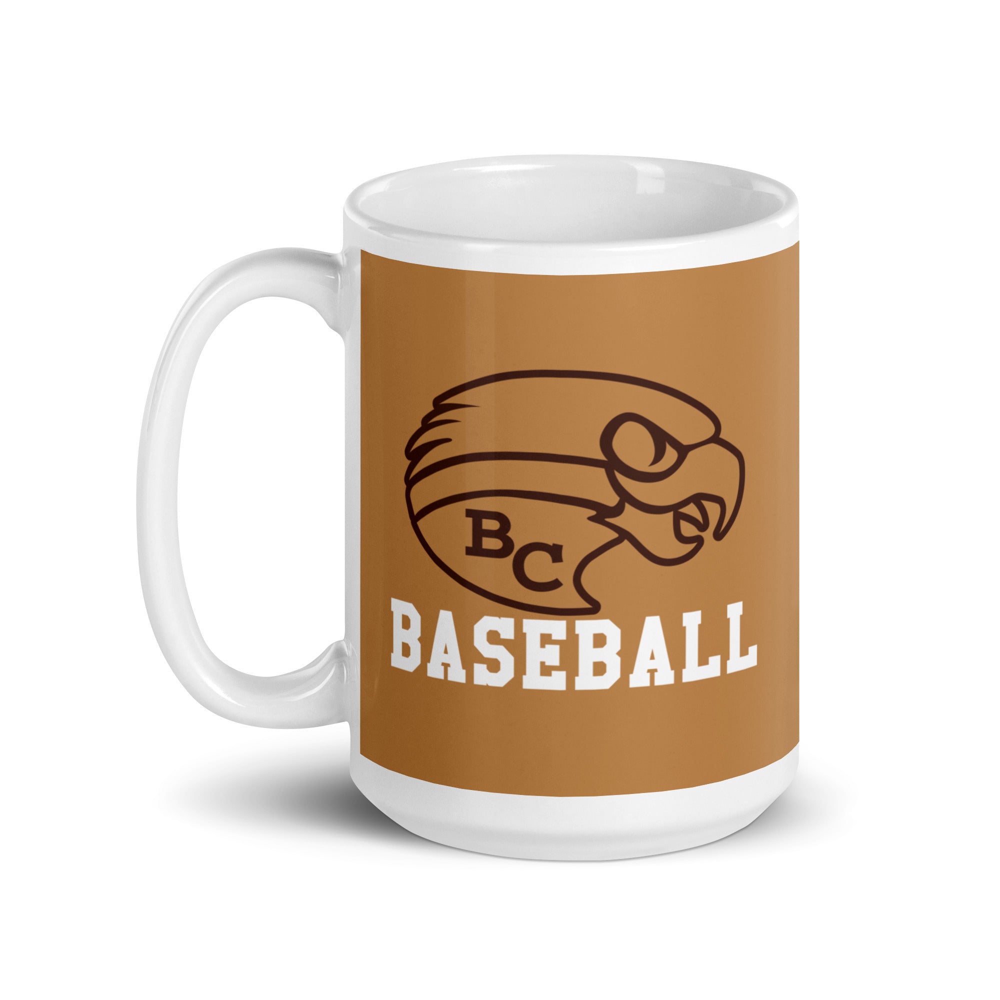 Taza blanca brillante Beca Baseball