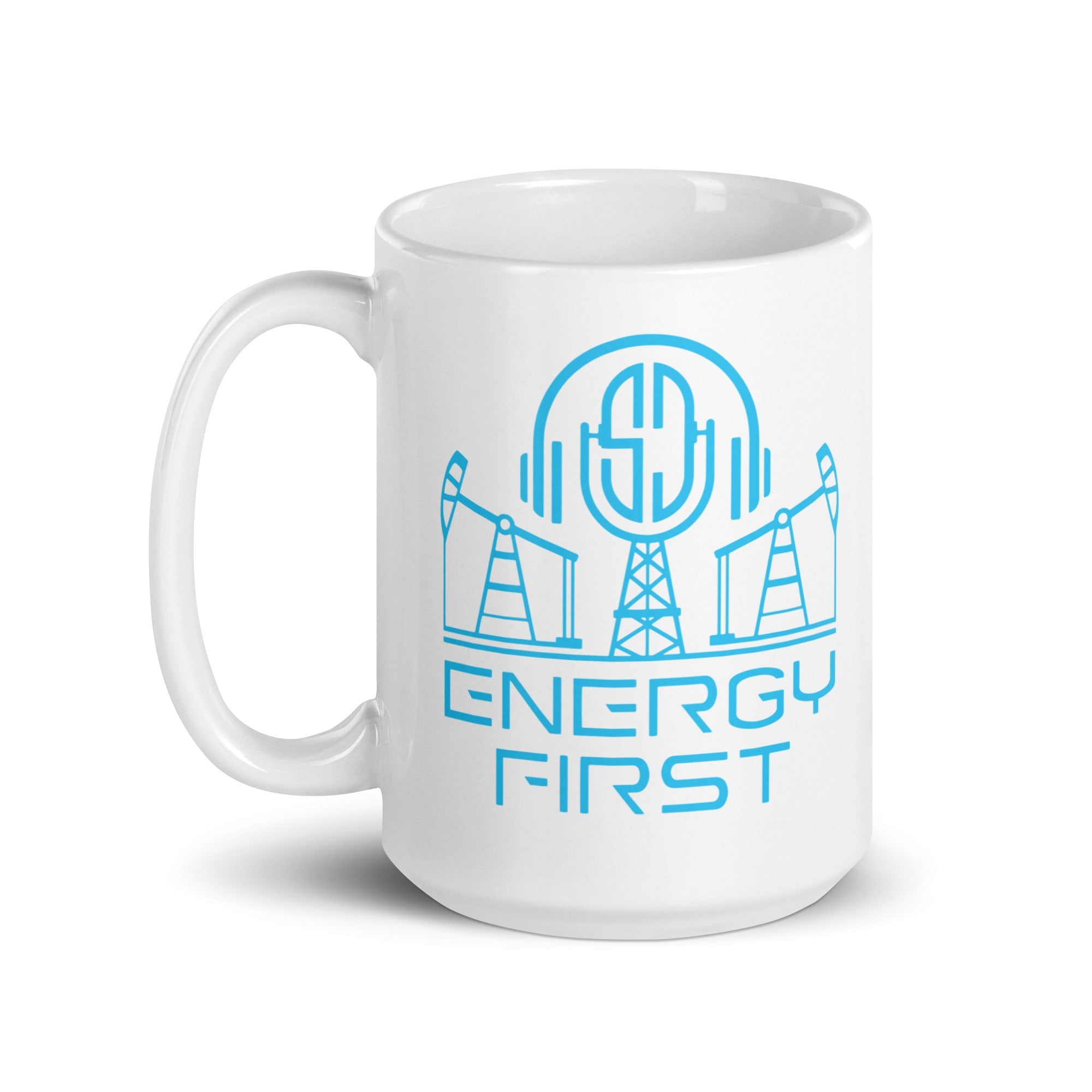 EF White glossy mug