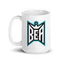 BEA White glossy mug