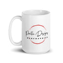 Taza Poetic White brillante