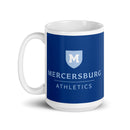 Mercersburg Athletics White glossy mug
