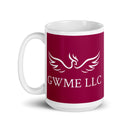 GWME White glossy mug
