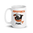 Taza blanca brillante LOGO