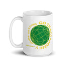 BuddaHead White glossy mug