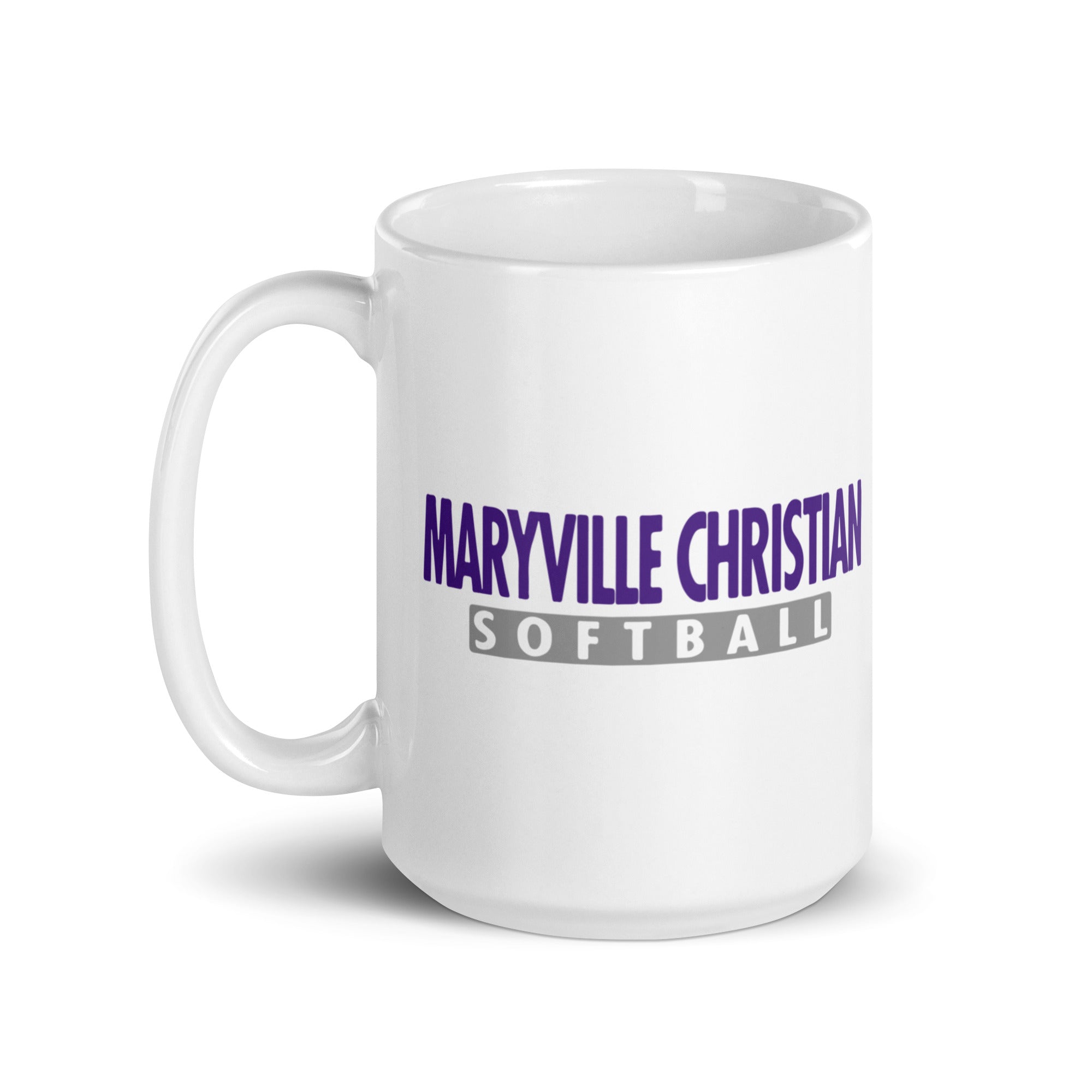 MSC White glossy mug (Softball)